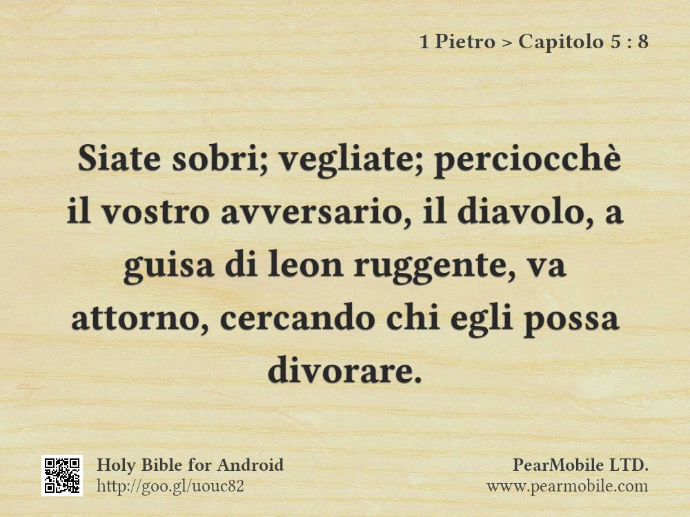 1 Pietro, Capitolo 5:8